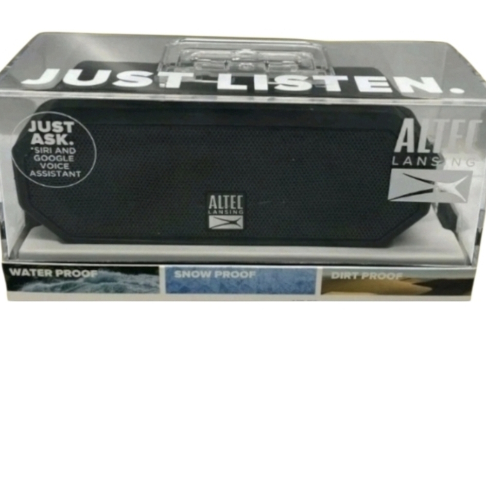 Altec Lansing Jacket H20 4 Rugged Black Portable Bluetooth Speaker NEW